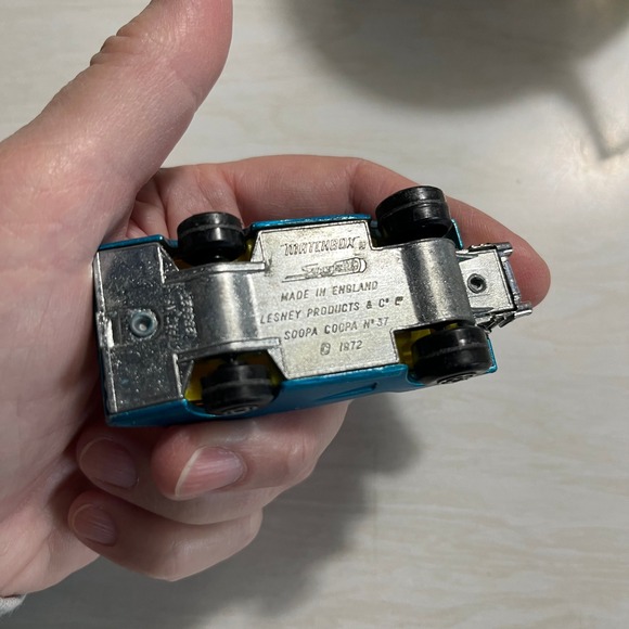 Matchbox Lesney SOOPA COOPA No. 37 Blue Diecast Car 1972 Made in England - Picture 5 of 7